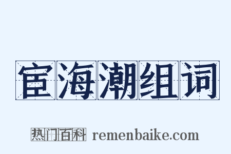 宦海潮组词是什么意思的图片